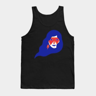 Riot Girl Blue Tank Top